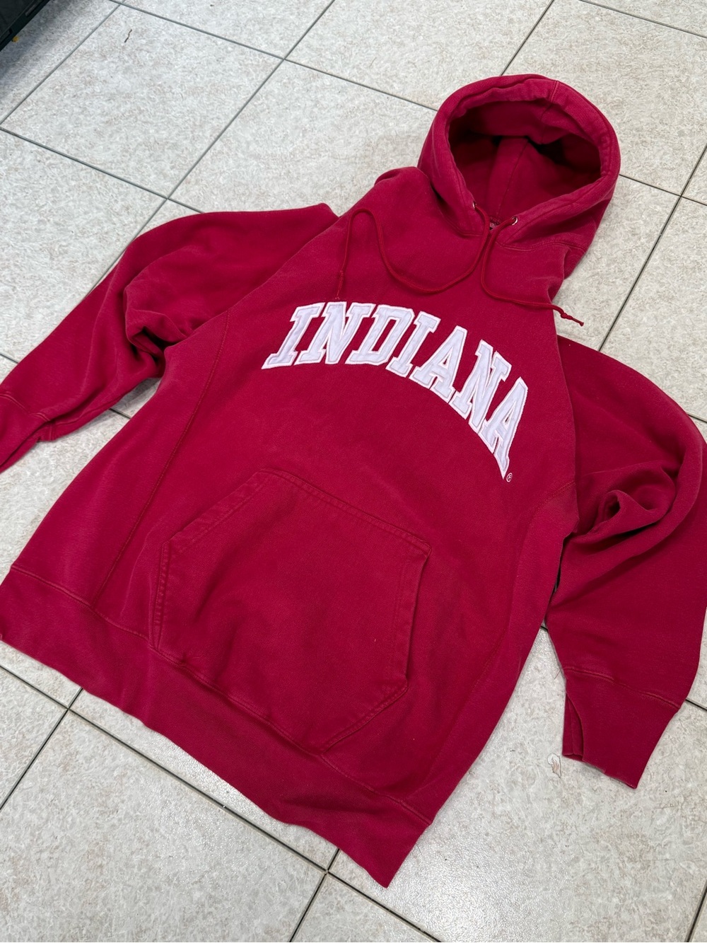 Steve & Barry's Indiana Arch Logo Red Hoodie